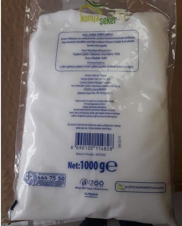 Konya Fondan Şeker Arı Keki (1 Kg) Avrasya Arıcılık Malzemeleri