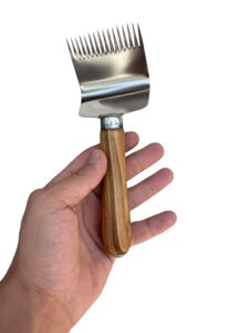 Krom Sır Tarağı (Ahşap Saplı) 5