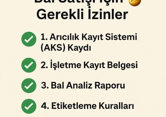 Bal Satışı İçin Gerekli İzinler