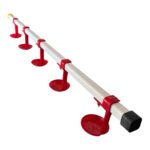 PVC NİPELLİ BORU 1 MT ( 5 NİPEL X 5 DAMLALIK X 1 TAPA X 1 DÜZ GİRİŞ ) ASKI HARİÇ 3