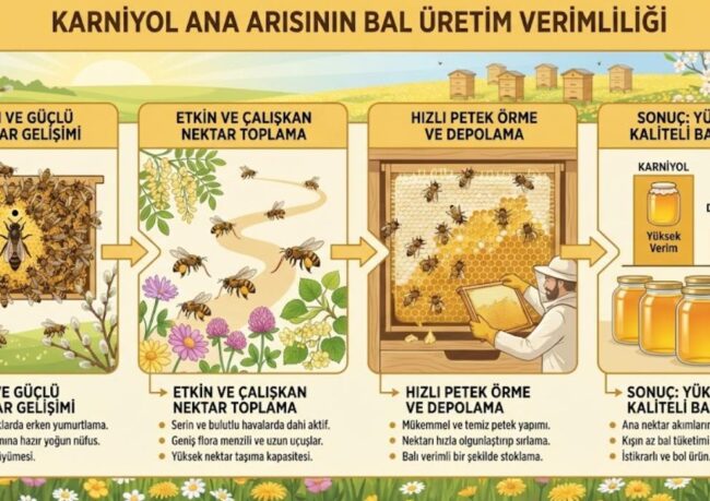 Karniyol Ana Arısının Bal Üretim Verimliliği